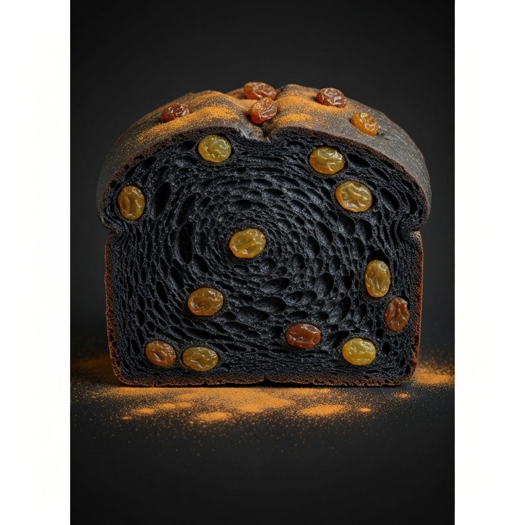 Pão Preto com Passas
